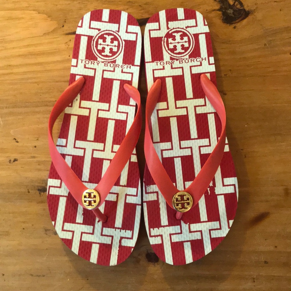 Tory Burch Rubber Flip Flops Size 10